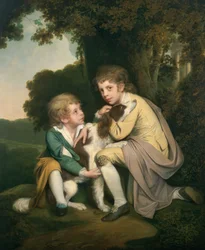 Thomas och Joseph Pickford som barn, c.1777-9